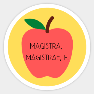 Malum Magistrae Sticker